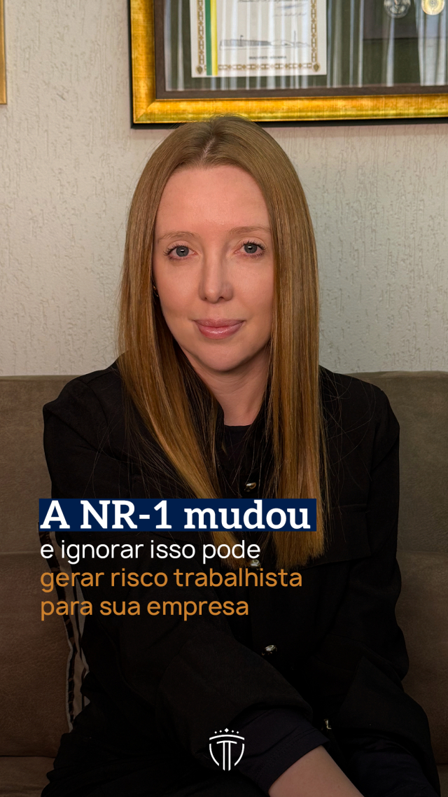 As atualizações da NR-1 entram em vigor em 26 de maio de 2026 e ampliam as obrigações das empresas na gestão de riscos ocupacionais.Agora, fatores psicossociais também passam a exigir atenção, documentação e medidas preventivas dentro das rotinas empresariais.Adequação não é apenas compliance, é redução de risco trabalhista.#NR1 #DireitoTrabalhista #TrabalhistaPatronal #RH #SegurançaDoTrabalho #Vedolim