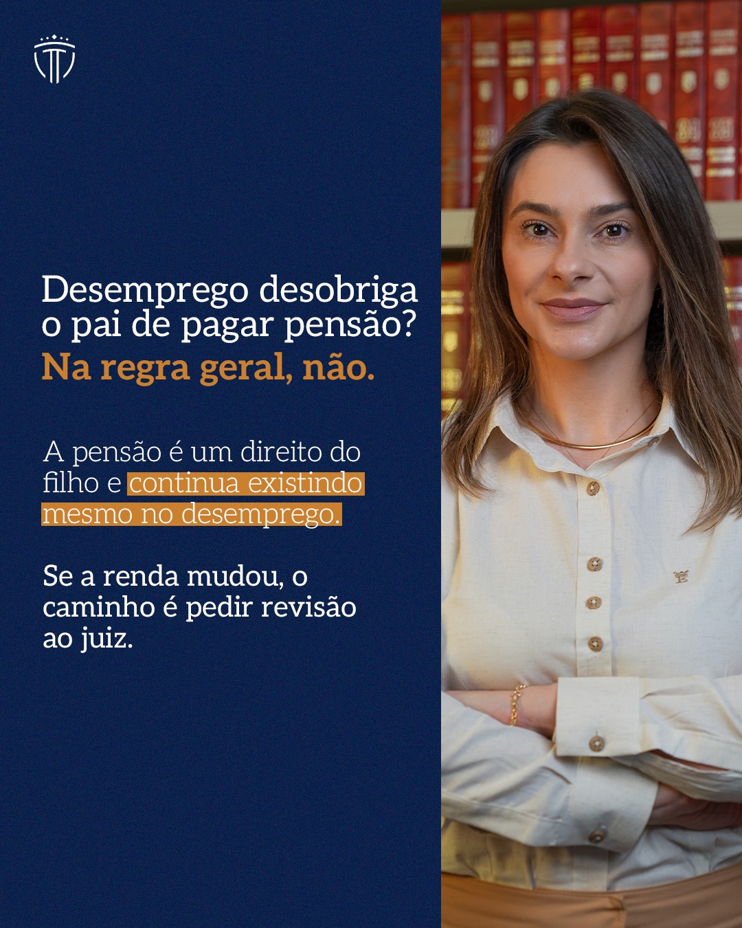O que pode mudar é a capacidade de pagamento, e isso precisa ser tratado do jeito correto: por revisão judicial (com documentos e contexto do caso).Parar de pagar por conta própria costuma piorar o cenário, porque a dívida pode ser cobrada e gerar medidas judiciais.Para orientação no seu caso, solicite a avaliação.#DireitoDeFamília #PensãoAlimentícia #RevisãoDeAlimentos #DireitoCivil #Vedolim